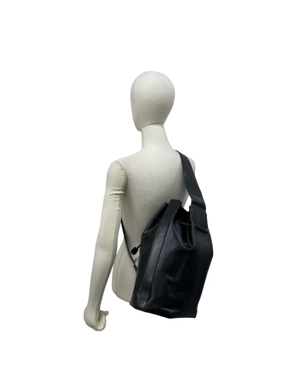 Louis Vuitton Vintage Sac a Dos Epi Leather Shoulder Bag Black Noir